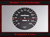 Speedometer Disc for Mercedes W107 R107 560 SL electronic Speedometer 260 Kmh