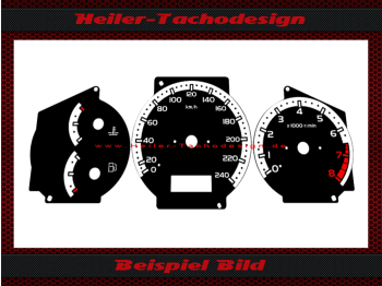 Tachoscheibe für Mazda 323 Ba P 240 Kmh