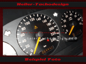 Tachoscheibe für Mercedes W163 220 Kmh 4 Fenster