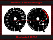 Gauge face Mercedes W246 B Klasse Gasoline MPH to KMH