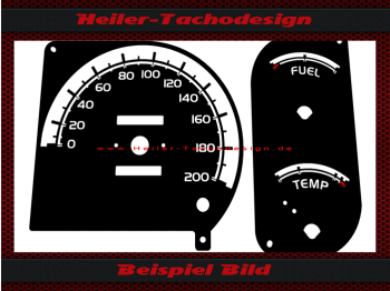 Tachoscheibe für Mitsubishi Colt C50 Lancer ohne DZM 200 Kmh