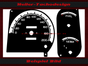 Speedometer Disc for Mitsubishi Colt C50 Lancer without Tachometer 200 Kmh