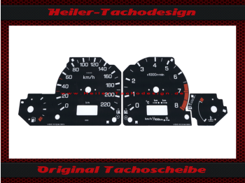 Tachoscheibe für Nissan Primera P11 220 Kmh Typ 2