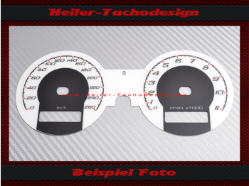 Speedometer dial and tachometer for Ducati S2R