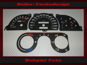 Speedometer dials for Opel Astra F Calibra Vectra A all scales