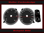 Tachoscheibe für VW Jetta Bj. 2008 Diesel Mph zu Kmh