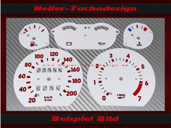 Tachoscheiben für Opel Corsa A mit Drehzahlmesser