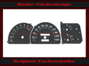 Tachoscheibe für Opel Omega A mit Drehzahlmesser 230 Kmh