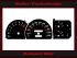 Speedometer dials for Opel Omega A with rev counter 230 km/h 7000 RPM