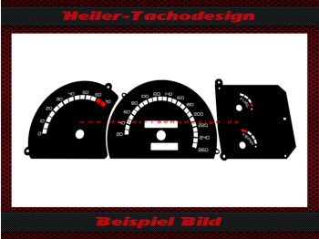 Tachoscheibe für Opel Omega A mit Drehzahlmesser 260 Kmh