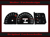 Speedometer Disc for Opel Omega A with Tachometer 260 Kmh
