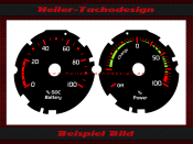 Tachoscheibe für Smart Fortwo 451 Rotes Design