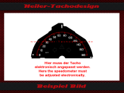 Tachoscheibe für Smart Fortwo 451 Rotes Design