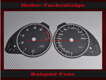 Speedometer Disc for Audi A5 8T Petrol 180 Mph to 280 Kmh