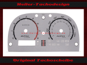 Tachoscheibe für Lotus Rover Elise S2 Stack 150 Mph zu 240 Kmh