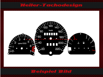 Tachoscheiben für Seat Toledo 1L 220 Kmh 7000 UPM