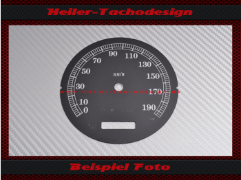 Speedometer Disc for Harley Davidson Softail default FXSTI 2004 to 2006 Ø100 Mph to Kmh