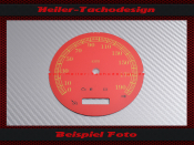 Speedometer Disc for Harley Davidson Softail default FXSTI 2004 to 2006 Ø100 Mph to Kmh