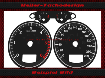Tachoscheiben für Audi A3 8P Diesel Mph zu Kmh