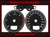 Tachoscheiben für Audi A3 8P Diesel Mph zu Kmh
