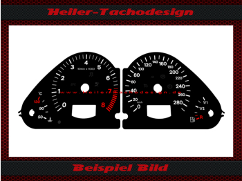 Speedometer Disc for Audi A6 4F Petrol 180 Mph to 280 Kmh