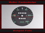 Speedometer Disc for Porsche 914 1975 Loch above Mph to Kmh