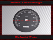 Speedometer Disc for Harley Davidson Fat Boy 100th Anniversary 2000 to 2003 Ø100 Mph to Kmh