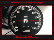 Speedometer Disc for Harley Davidson Fat Boy 100th Anniversary 2000 to 2003 Ø100 Mph to Kmh