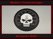Tachoscheibe für Harley Davidson Fat Boy 100th Anniversary 2000 bis 2003 Ø100 Mph zu Kmh