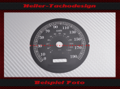 Tachoscheibe für Harley Davidson Fat Boy 100th Anniversary 2000 bis 2003 Ø100 Mph zu Kmh