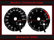 Tachoscheibe Mercedes W176 A-Klasse Benzin MPH zu KMH