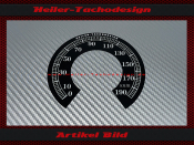 Tacho Aufkleber für Harley Davidson Fat Boy 100th Anniversary 2000 bis 2003 Ø100 Mph zu Kmh