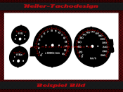 Tachoscheibe für Kawasaki ZZR - 600E Kleines Display