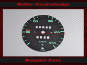 Speedometer Disc for Porsche 911 250 Mph to Kmh