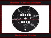 Speedometer Disc for Porsche 911 250 Mph to Kmh