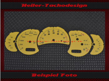 Tachoscheiben für Porsche 911 996 Facelift Schalter 320 Kmh