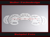 Tachoscheiben für Porsche 911 996 Facelift Schalter 320 Kmh