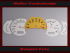 Tachoscheiben für Porsche 911 996 Facelift Schalter 320 Kmh