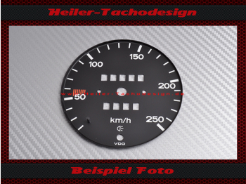 Speedometer Disc for Porsche 914 Loch below Mph to Kmh 19741975