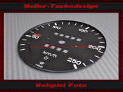 Speedometer Disc for Porsche 914 Loch below Mph to Kmh...