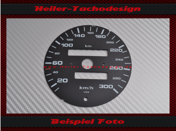 Tachoscheibe für Porsche 911 964 993 Schalter 300 Kmh