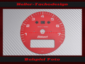 Drehzahlmesser Scheibe mit BC für Porsche 911 964 993 Roter Bereich ab 6600 UPM
