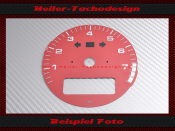 Tachometer dial for Porsche 911 964 993 with on-board computer Red area from 6600 rpm
