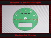 Tachometer dial for Porsche 911 964 993 with on-board computer Red area from 6600 rpm