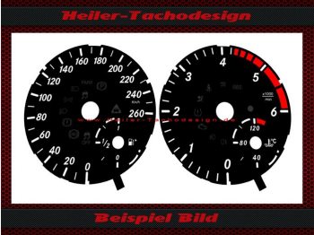 Tachoscheiben für Mercedes G500 W463 Diesel 160 Mph zu 260 Kmh