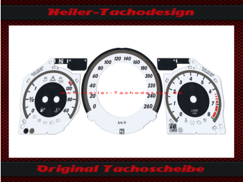 Original Tachoscheibe für Mercedes w204 Facelift Elegance Weiss Benzin