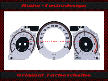 Original Tachoscheibe für Mercedes w204 Facelift Avantgarde Silber Diesel