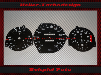 Speedometer Discs for Mercedes W107 R107 SL mechanical Speedometer Mph to Kmh