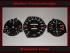 Tachoscheiben für Mercedes W107 R107 SL mechanischer Tacho 160 Mph zu 260 Kmh