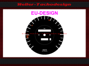 Tachoscheibe für Mercedes W107 R107 280 SL elektronischer Tacho Mph zu Kmh